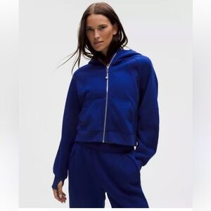 🔥LULULEMON 🔥SCUBA Oversized full zip Hoodie Sz XS\ S blue price firm!